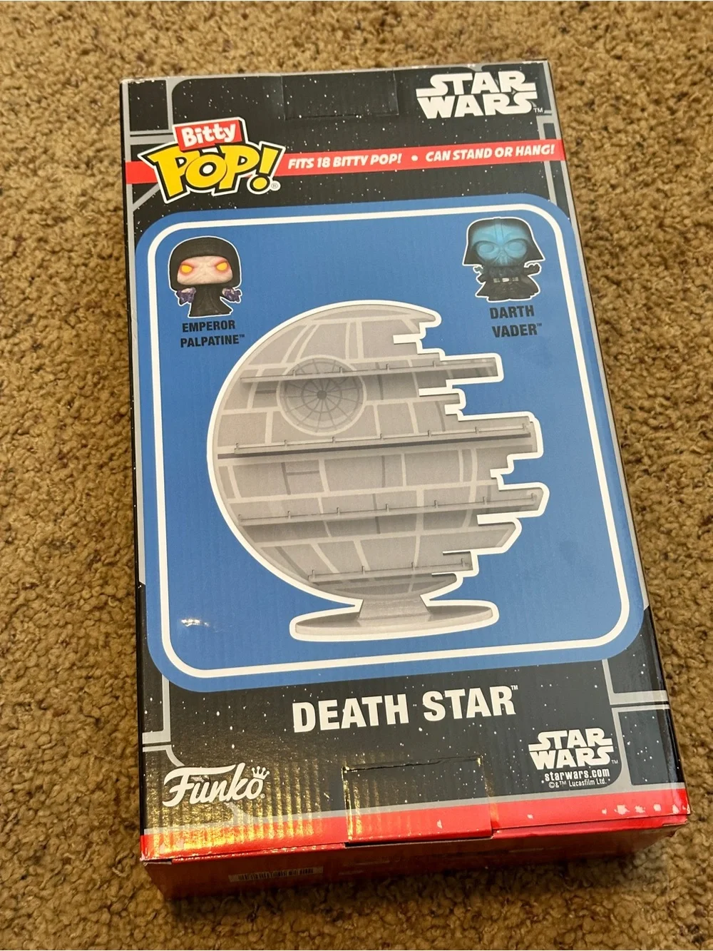 Funko Bitty Pop! Death Star Display Shelf Star Wars Darth Vader Palpatine New
